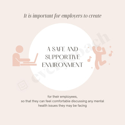 A Safe And Supportive Environment Instagram Post Canva Template