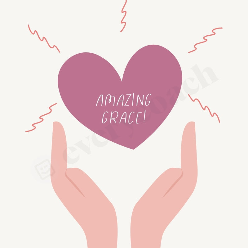 Amazing Grace Instagram Post Canva Template