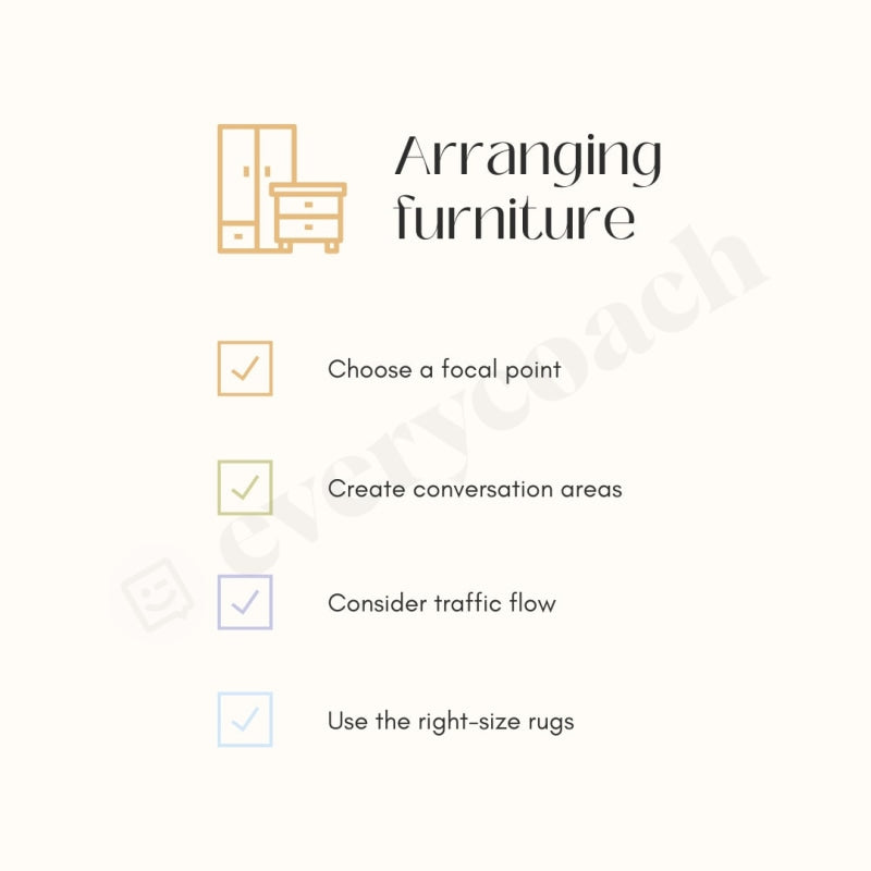 Arranging Furniture Instagram Post Canva Template