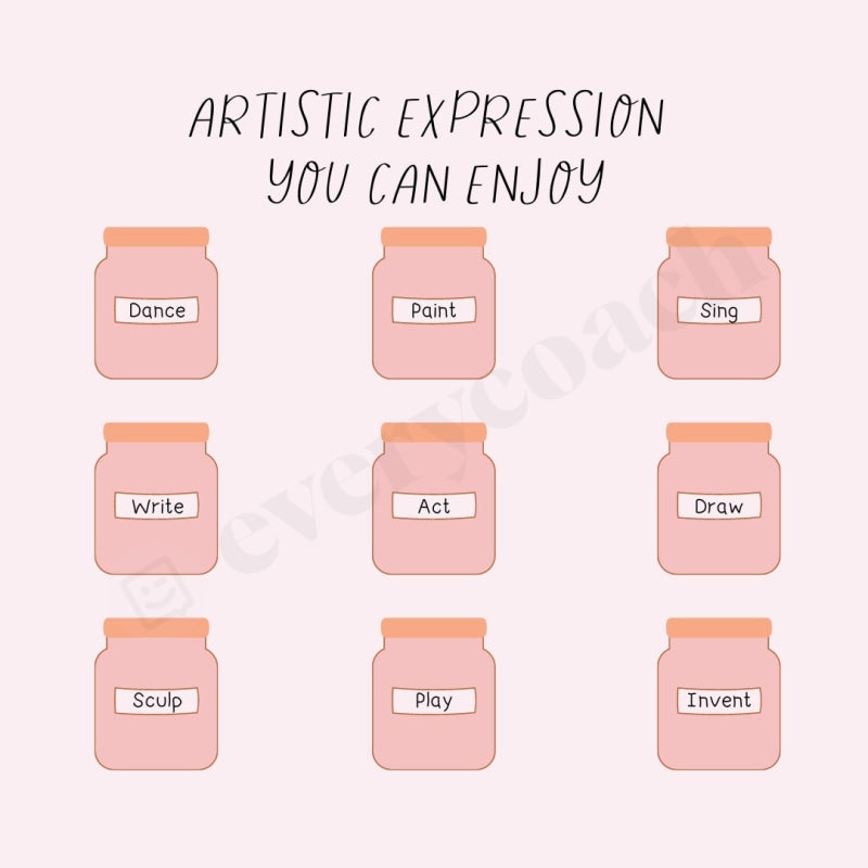 Artistic Expression You Can Enjoy Instagram Post Canva Template