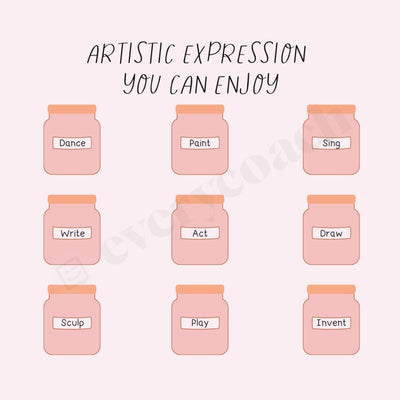 Artistic Expression You Can Enjoy Instagram Post Canva Template