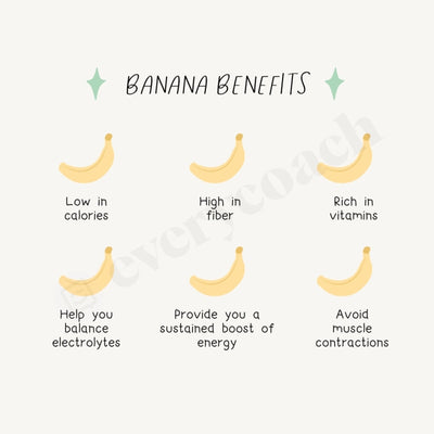 Banana Benefits Instagram Post Canva Template
