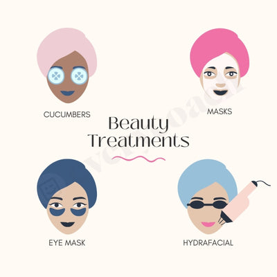 Beauty Treatments Instagram Post Canva Template