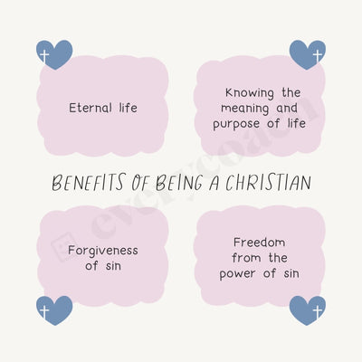 Benefits Of Being A Christian S03272301 Instagram Post Canva Template