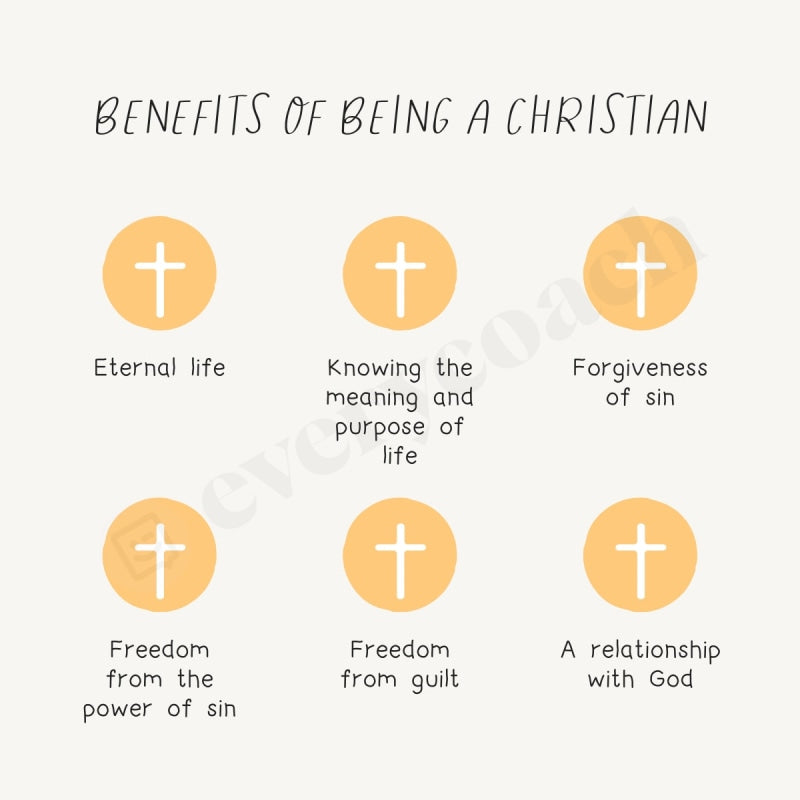 Benefits Of Being A Christian S03272302 Instagram Post Canva Template