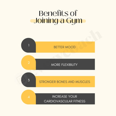 Benefits Of Joining A Gym Instagram Post Canva Template