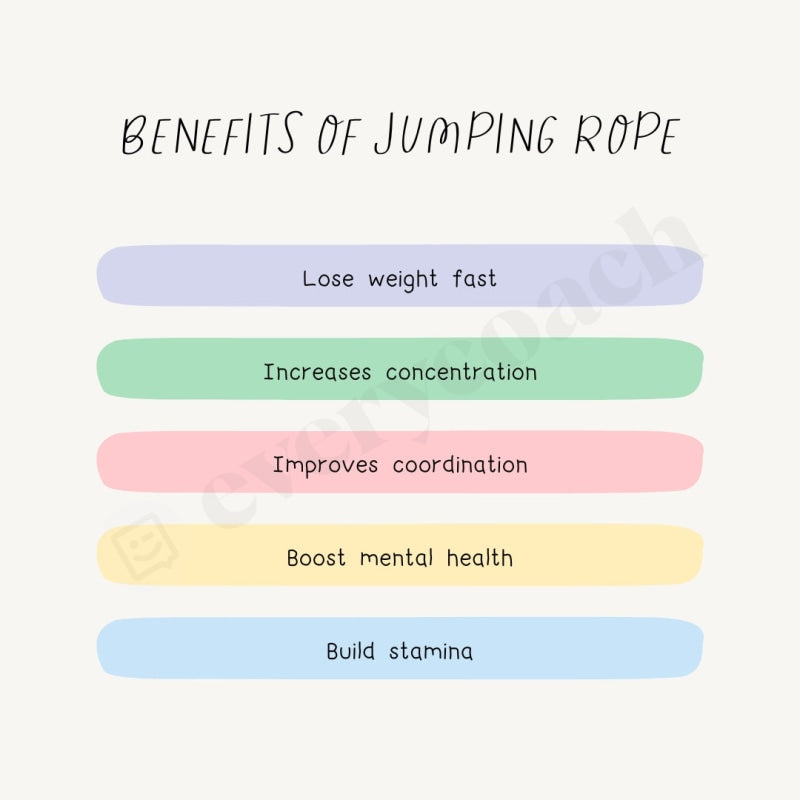 Benefits of Jumping Rope Instagram Post Canva Template – everycoach