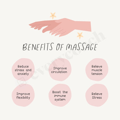 Benefits Of Massage S03212301 Instagram Post Canva Template