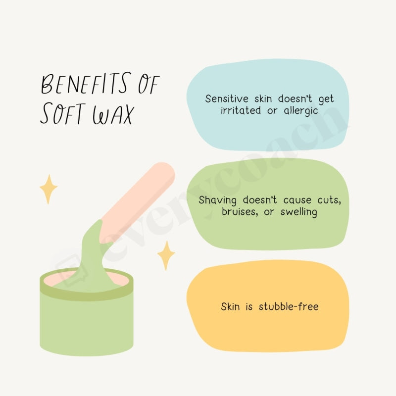 Benefits Of Soft Wax Instagram Post Canva Template