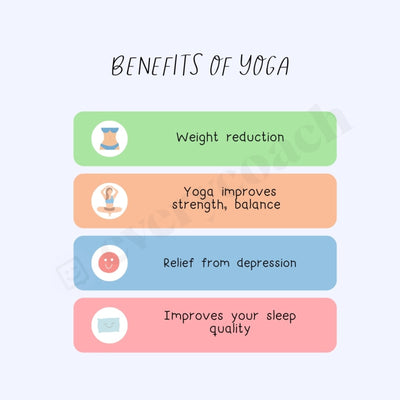 Benefits Of Yoga S03012301 Instagram Post Canva Template