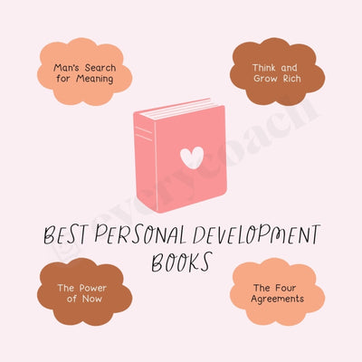 Best Personal Development Books Instagram Post Canva Template