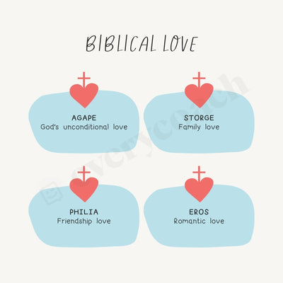 Biblical Love Instagram Post Canva Template