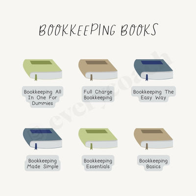 Bookkeeping Books Instagram Post Canva Template