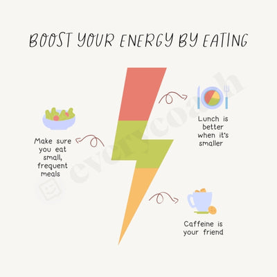 Boost Your Energy By Eating Instagram Post Canva Template