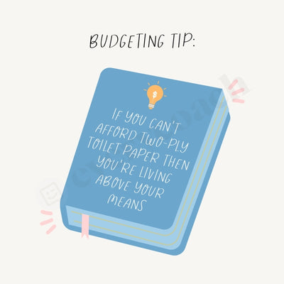 Budgeting Tip Instagram Post Canva Template