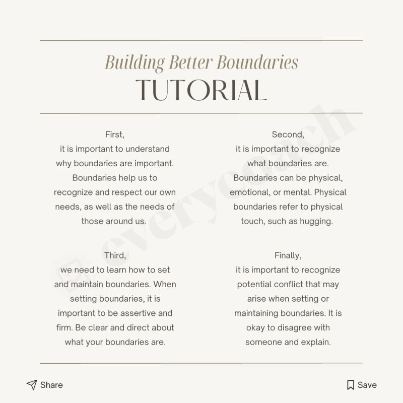 Building Better Boundaries Tutorial Instagram Post Canva Template