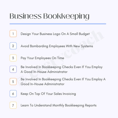 Business Bookkeeping Instagram Post Canva Template