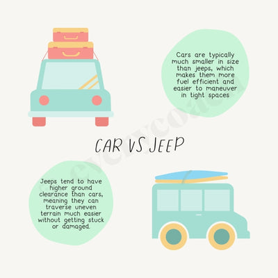 Car Vs Jeep Instagram Post Canva Template