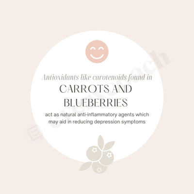 Carrots And Blueberries Instagram Post Canva Template