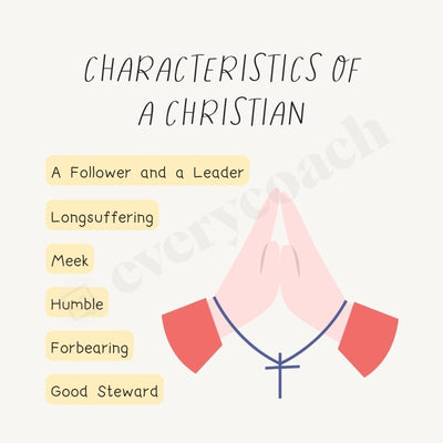 Characteristics Of A Christian Instagram Post Canva Template