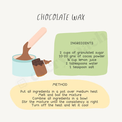 Chocolate Wax Instagram Post Canva Template