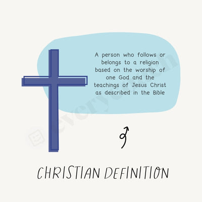 Christian Definition Instagram Post Canva Template
