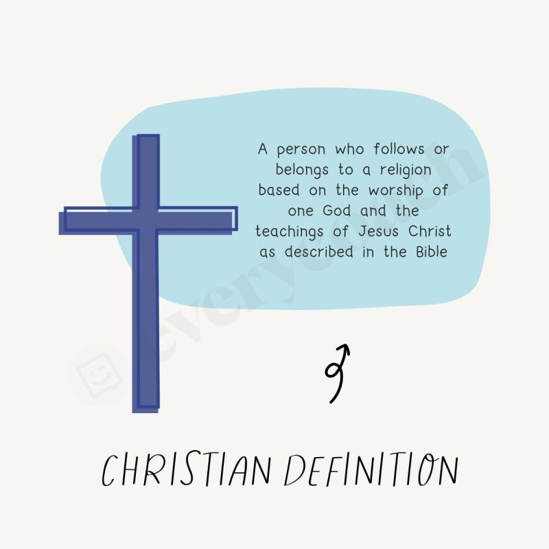 Christian Definition Instagram Post Canva Template