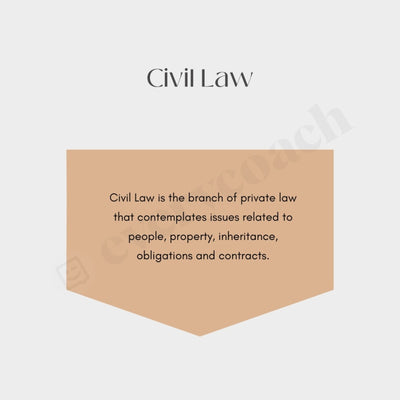 Civil Law Instagram Post Canva Template