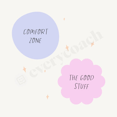 Comfort Zone Or The Good Stuff Instagram Post Canva Template