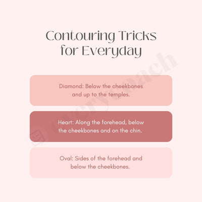 Contouring Tricks For Everyday Instagram Post Canva Template
