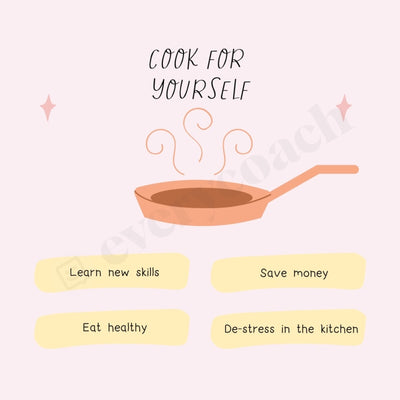 Cook For Yourself Instagram Post Canva Template