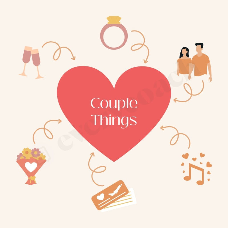 Couple Things Instagram Post Canva Template