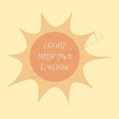 Create Your Own Sunshine Instagram Post Canva Template