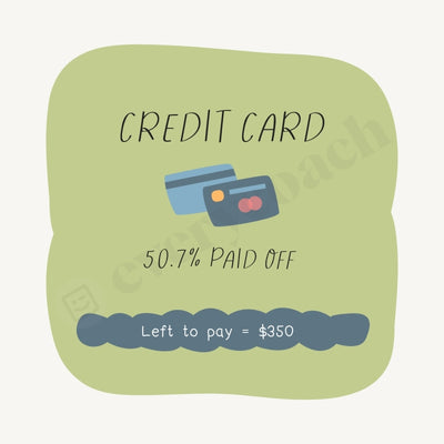 Credit Card Instagram Post Canva Template
