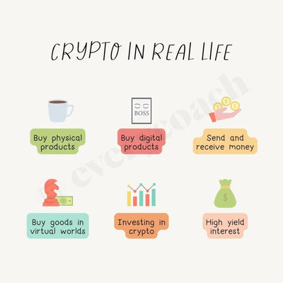 Crypto In Real Life Instagram Post Canva Template