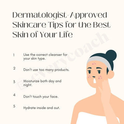 Dermatologist-Approved Skincare Tips For The Best Skin Of Your Life Instagram Post Canva Template