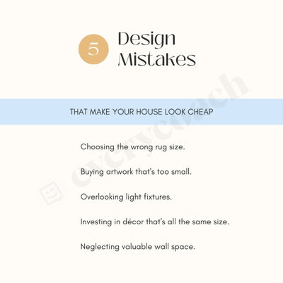 Design Mistakes Instagram Post Canva Template
