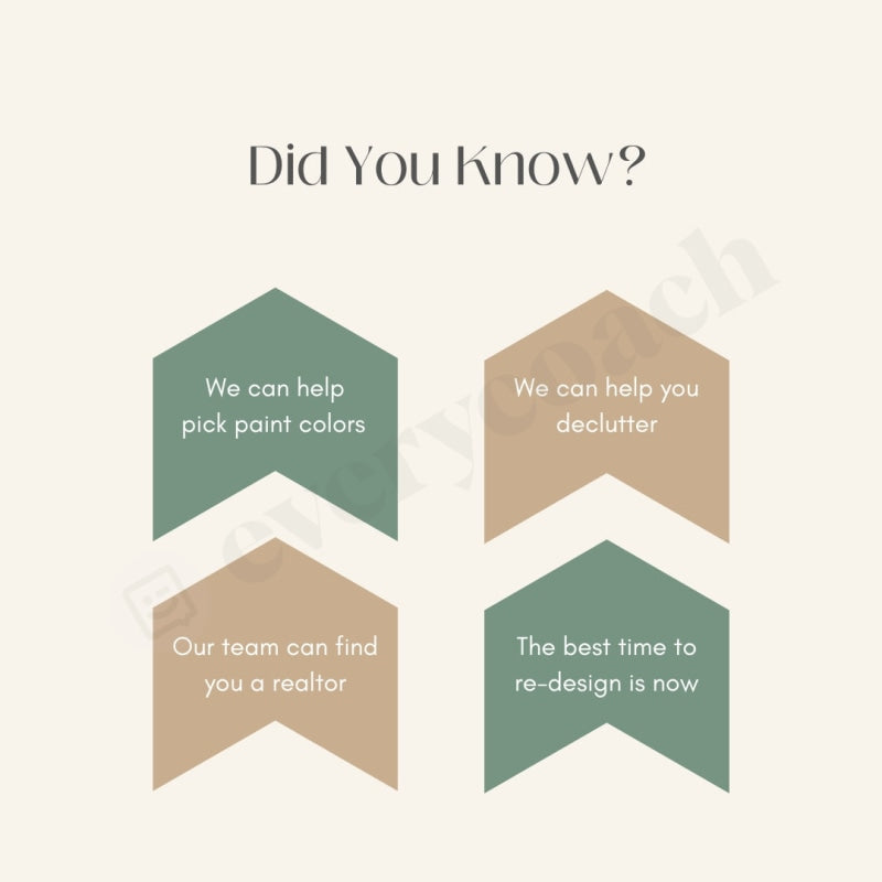Did You Know Instagram Post Canva Template