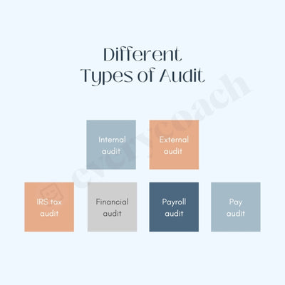 Different Types Of Audit Instagram Post Canva Template