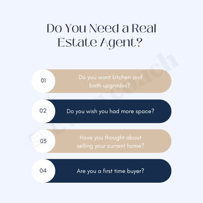 Do You Need A Real Estate Agent Instagram Post Canva Template