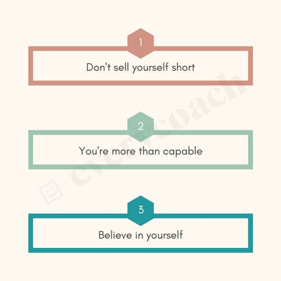 Dont Sell Yourself Short Instagram Post Canva Template