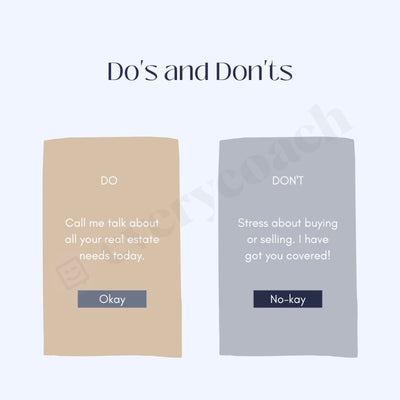 Dos And Donts Instagram Post Canva Template