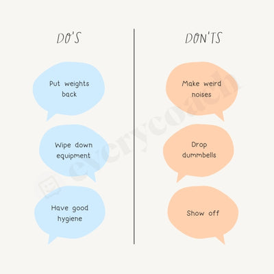Dos Or Donts Instagram Post Canva Template