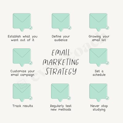 Email Marketing Strategy Instagram Post Canva Template
