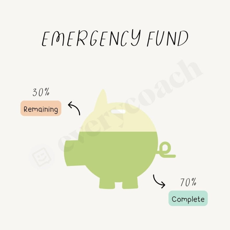Emergency Fund Instagram Post Canva Template