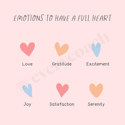 Emotions To Have A Full Heart Instagram Post Canva Template