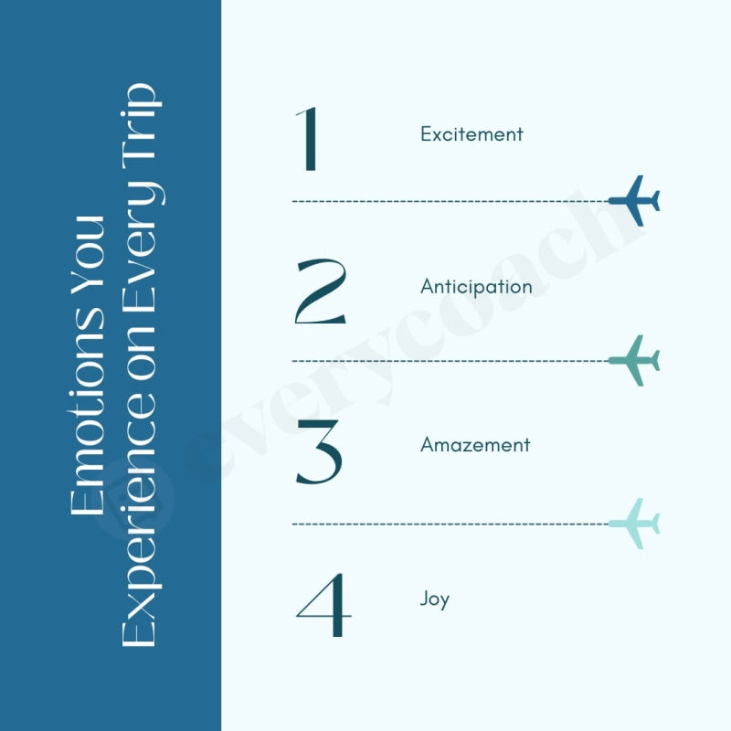 Emotions You Experience On Every Trip Instagram Post Canva Template