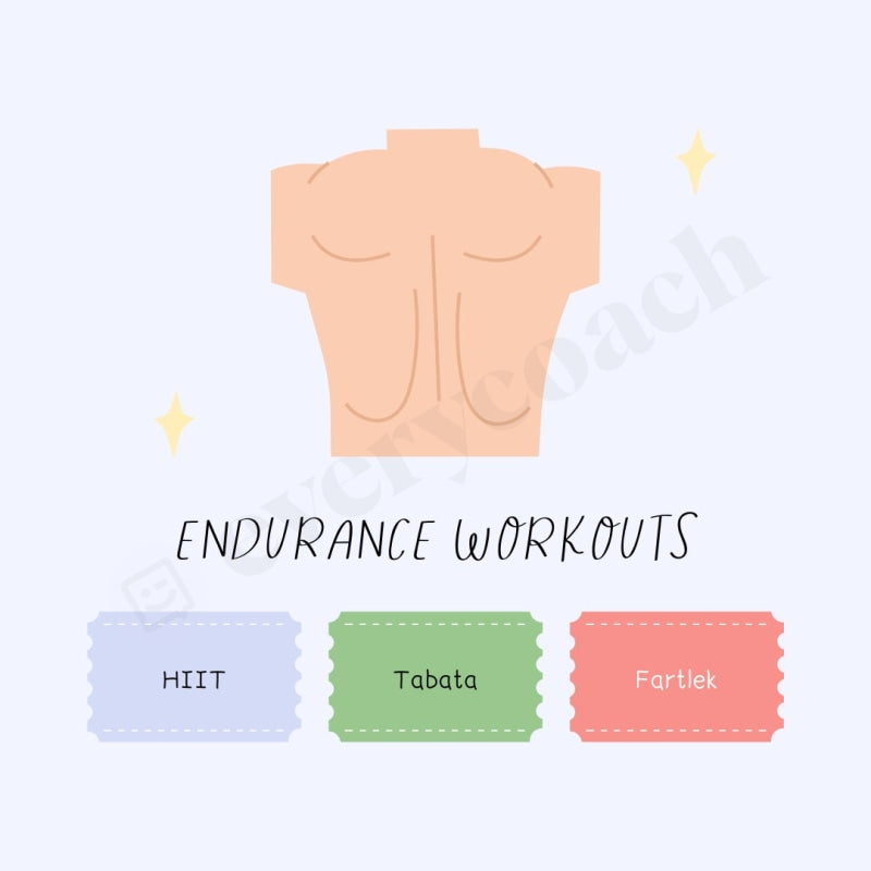 Endurance Workouts Instagram Post Canva Template