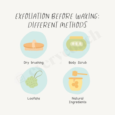 Exfoliation Before Waxing Different Methods Instagram Post Canva Template