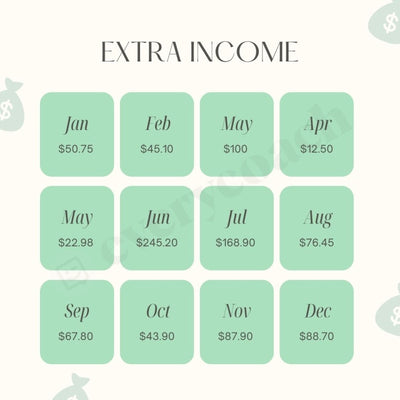 Extra Income Instagram Post Canva Template